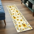 thumbnail image 5 of Yellow Sunflower Bees Kitchen Runner Rug 2x6 Washable Runners for Hallway Non Slip Spring Summer Farmhouse Floral Large Area Rug Indoor Floor Carpet for Bathroom Laundry Entryway Bedroom Living Room, 5 of 7
