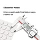 thumbnail image 1 of Pegatinas de mecha de vela de 10mm, 200 Uds., pegatina para hacer velas, pegatinas de doble cara resistentes al calor para hacer velas fijas de cera, fabricación Diy Tan Jianjun unisex, 1 of 2