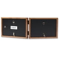 thumbnail image 2 of Lawrenceframes 766064D 6 x 4 in. Nutmeg Wood Hinged Double Picture Frame, 2 of 2