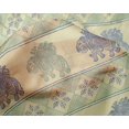 thumbnail image 4 of oneOone Silk Tabby Fabric Floral & Elephant Block Print Fabric BTY 42 Inch Wide, 4 of 4