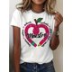 thumbnail image 1 of Women'S Spanish Teacher Heart Graphic T-Shirt - "Maestra" Print, Short Sleeve Crew Neck Casual Top for Spring & Summer, Bright Colors, Soft Fabric, Perfect for Educators, Summer Top | Heart Motif Top, 1 of 5