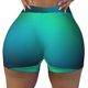 thumbnail image 2 of Fotbe Green Turquoise Teal Shorts Sin Costuras – Shorts Deportivos de Cintura Alta para Mujer, Elásticos para Gimnasio, Yoga, Running o Ciclismo-Large, 2 of 8