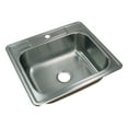 thumbnail image 5 of Transolid K-Ctsb25228-1 Classic 25" Drop In Single Basin Stainless Steel Kitchen Sink -, 5 of 5