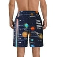 thumbnail image 3 of Kll Solar System Temperatures Diagram Men'S Casual Summer Beach Shorts Hawaiian Shorts With Pockets-Xx-Large, 3 of 9