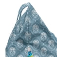 thumbnail image 5 of Skull Lounger Chair Bag, Smiling Mexican Sugar Skull Calavera Art Along Ethnical Ornaments Illustration, High Capacity Storage with Handle Container, Lounger Size, Blue Grey White, by Ambesonne, 5 of 5