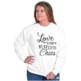 thumbnail image 3 of Beautiful Love Romance Poet Quote Women Crewneck Sweatshirt Brisco Brands L, 3 of 6