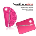 thumbnail image 3 of 2pcs Makeup Palette, Stainless Steel Nail-art Cosmetic Artist Mixing Palette For Mixing Foundation, 3 of 4
