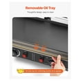 thumbnail image 4 of Commercial Panini Press Grill, 3600W Electric Sandwich Maker, Stainless Steel Double Grill, Temp Control, 19x9in Non-Stick Plates for Steak, Burgers, Bacon, 4 of 9