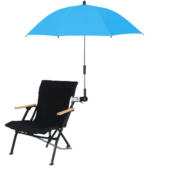 Kitchen Tools Umbrella Chair Umbrella with Clamp 360 ° Adjustable Chair Umbrella for Beach Chair Patio Chair Camping Chair Blue