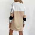 thumbnail image 4 of Vestido sudadera holgado, vestido sudadera holgado Collision para mujer, vestido holgado de manga larga, cuello redondo, vestido informal de manga larga, eficiencia óptima, 4 of 6