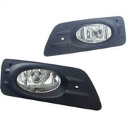 Fog Light For 06-07 Honda Accord Clear Lens, Pair