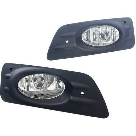Fog Light For 06-07 Honda Accord Clear Lens, Pair