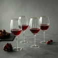thumbnail image 3 of Thyme & Table 4-Piece Scalloped Wine Glass Set with Gold Rim, 3 of 7