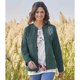 thumbnail image 3 of Atlas For Women - Chaqueta Bordado de Ante Sintético para Mujer (Verde), 3 of 5