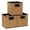 Natural, variant on Household Essentials Storage Cubes, 3 Pack, Durable and Lightweight Bamboo Reeds, Attractive Woodgrain Texture, Decorative and Functional Design, Easy to Clean, Natural