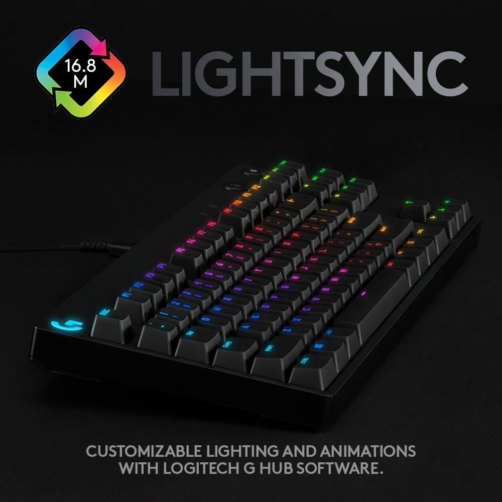 Logtiech G PRO Mechanical Gaming Keyboard, Designed for professional gamers