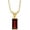 Gold, variant on Garnet Pendant Necklace for Women 925 Sterling Silver Minimalist Pendant with Chain