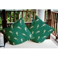thumbnail image 4 of 18" x 18" Simply Daisy Sea Horses Indoor/Outdoor Pillow, Kelly Green Qty 1, 4 of 6