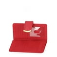 thumbnail image 4 of Time and Tru Women's Alexandra Slim Tab Wallet, Solid Red, 4 of 4