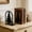 E, variant on 2 Pack Black Metal Bookends, Decorative Tree Pattern Book Stoppers, Heavy Duty Sturdy Book Holders for Shelves Desk Home Office Library Decor