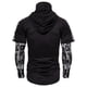 thumbnail image 4 of Playeras Cuello V Para Hombre, Conjunto De Dos Piezas De Camiseta Y Pantalones Cortos De Manga Corta Con Estampado Masculino, Camisa Estampada Y Pantalón Corto., 4 of 4