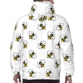 thumbnail image 5 of Hoodies for Men - cute bees cartoon white Long Sleeve Comfrt Men'S Fashion Hoodies & Sweatshirts, Sweatshirts for Men Hoodies Pullover Clothing Clothes with Pouch, 5 of 7