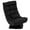 Black, variant on Costway 360° Swivel Floor Chair 5-Level Adjustable Lazy Chair w/ Massage Pillow Black