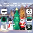 thumbnail image 5 of Topbuy 6FT Tall Christmas Inflatables Tree with Santa Claus & Snowman Blow Up Christmas Tree Outdoor Decoration Lighted Xmas Holiday Party Decoration, 5 of 10