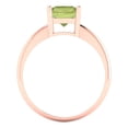 thumbnail image 4 of Solitaire Engagement Ring for Women - 2.5ct Natural Peridot in 14K Rose Gold Promise Ring, 4 of 6