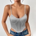 thumbnail image 2 of FRSASU Women Fall/Summer New Casual Loose Round Neck Blouses, Fashionable Vests with Basic Solid Color Tank Tops Silver L(L), 2 of 8