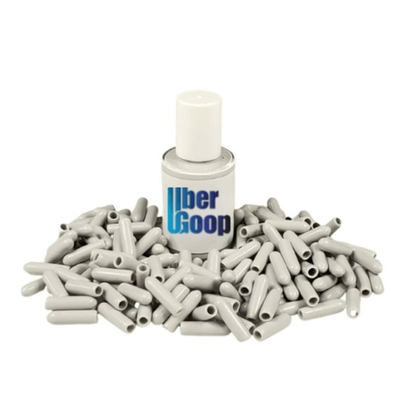 Uber Goopâ„¢ Light Grey Dishwasher Rack Coating w/150 caps - 1 oz