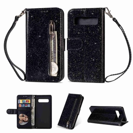Galaxy S10 5G Case, Dteck [Drop Protection] Wallet [Slim Fit] Case [Card Slots] Stand Flip Cover [Magnetic Closure] For Samsung Galaxy S10 5G S105G -Black