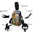 thumbnail image 5 of HELLHERO Rooster Train Pattern Design Underarm Shoulder Bag with Double Deck Crossbody Bag Stylish Polyester, 5 of 7