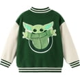 thumbnail image 3 of Chaqueta universitaria STAR WARS Yoda para niños y niñas, verde, de 4 a 5 años, 3 of 7