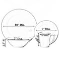 thumbnail image 4 of 16 PC Rimmed Dinnerware Set for 4 Person Mugs, Salad and Dinner Plates and Bowls Sets, High Quality Dishes, Dishwasher, 4 of 7