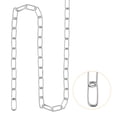 thumbnail image 4 of Unique Bargains 6 Meter 1.2mm Thick 17Lbs Load  Load 304 Stainless Steel Zinc Plated Proof Coil Chain, 4 of 6