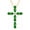 Style 2, variant on Emerald Necklaces for Women 18K Gold Plated Silver Cross Green Emerald Pendant Necklaces, May Birthstone 16+2"
