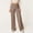 Coffee, variant on TRUBKH Wide Leg Pants for Women Stretch Fabric Flowy Women's Modern Fit Suit Pant with Pockets Flare Leggings for Women Womens Linen Pants Summer Capri Pants Athletic Yoga Leggings Gray S