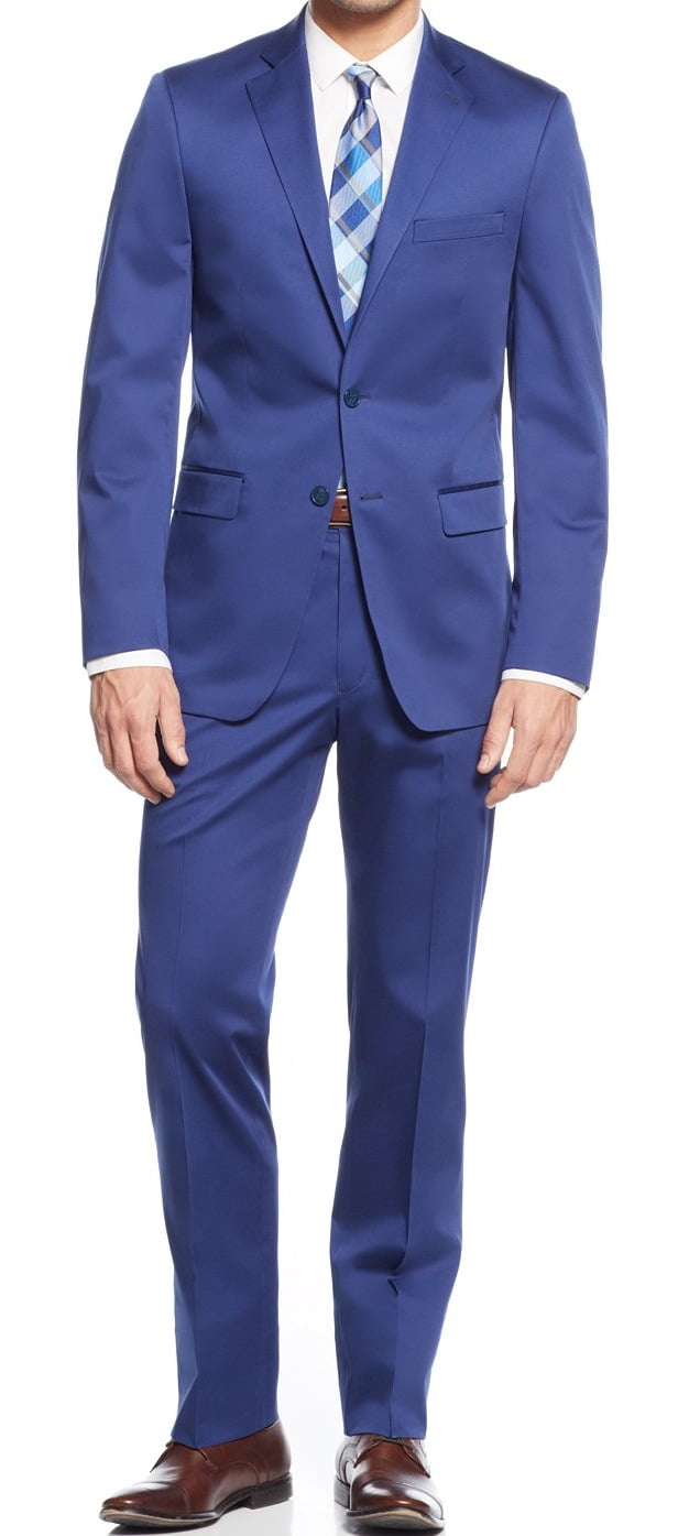 Calvin Klein Calvin Klein NEW Royal Blue Mens Size 40L SlimFit Two