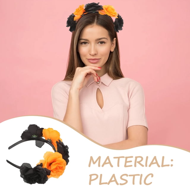 UPGRATOR Accesorio Para De Tela Con Floral Multicolor Ideal Para Eventos Formales