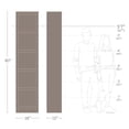 thumbnail image 4 of Prepac Moda 5 Shelves Bookcase Natural Oak, 4 of 9
