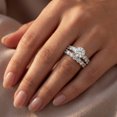 thumbnail image 6 of Pompeii 3 Ct Diamond Engagement Wedding Bridal Ring Set14k White Gold Lab Grown (FG,VS), 6 of 6