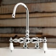 thumbnail image 2 of Kingston Brass AE96T1 Auqa Vintage 3-3/8-Inch Deck Mount Tub Faucet, Polished Chrome, 2 of 4