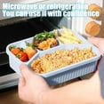 thumbnail image 6 of Bento Lunch Box, 4 Compartment Meal Prep Containers,Bento Box for Kids, BPA Free Plastic Reusable Food Storage Containers - Stackable, Suitable for Schools, Companies,Work and Travel,Blue, 6 of 6