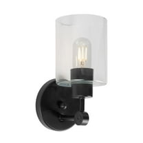 Forte Lighting 5614-01 Jayden Wall Sconce - Black
