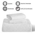 thumbnail image 2 of Superior 2-Piece Serenity Cotton Matelasse White Bedspread Set, Twin, 2 of 9