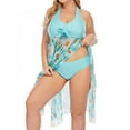 thumbnail image 2 of TIMIFIS Maillots de Bain pour Femmes Grande Taille Contrôle du Ventre Tankini Maillots de Bain une Pièce Maillot de Bain Fluide Robe de Bain avec Bas Paréo Maillot de Bain - Été, 2 of 7