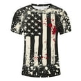 thumbnail image 5 of LYXSSBYX 4th of July Shirts for Men Big and Tall Summer Fashion Casual Men's Round Neck Printed T-Shirt Top, 5 of 5