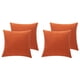 thumbnail image 1 of 4 Piezas Fundas de Almohada Impermeables Al Aire Libre de Cojín para Silla de Jardín Resistente Al Agua para Decoración de Sofá 18X18 Pulgadas, 1 of 5