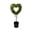 Green, variant on Artificial Boxwood Topiary Tree with Planter Pot, Fake Tree Decoration with Bow, Easter, St. Patrick's Day Home Decor for Porch, Balcony, Yard, Patio (Hollow Heart, Green)